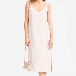 Everlane Japanese GoWeave Long Slip Dress in Rose